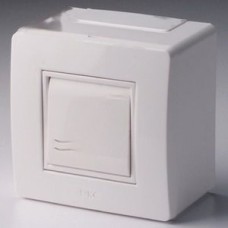 Коробка для миниканалов с выключателем 