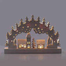 Светильник декоративный новогодний Сказка, с подсветкой, 32*20 см, 2АА, IP20