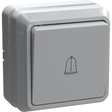 ОКТАВА Выключатель одноклавишный с кнопкой белый 10А
