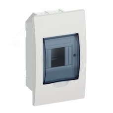 Щит распределительный встраиваемый ЩРВ-П-4 IP41 пластиковый прозрачная дверь IEK
